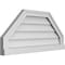 Ekena Millwork Octagonal Top Surface Mount PVC Gable Vent w/ 2"W x 2"P Brickmould Sill Frame, 30"W x 14"H GVPOT30X1403SN - alternate 2